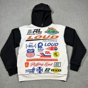Rolling Loud Festival Hoodie California 2023 Inglewood Mens Medium Black White